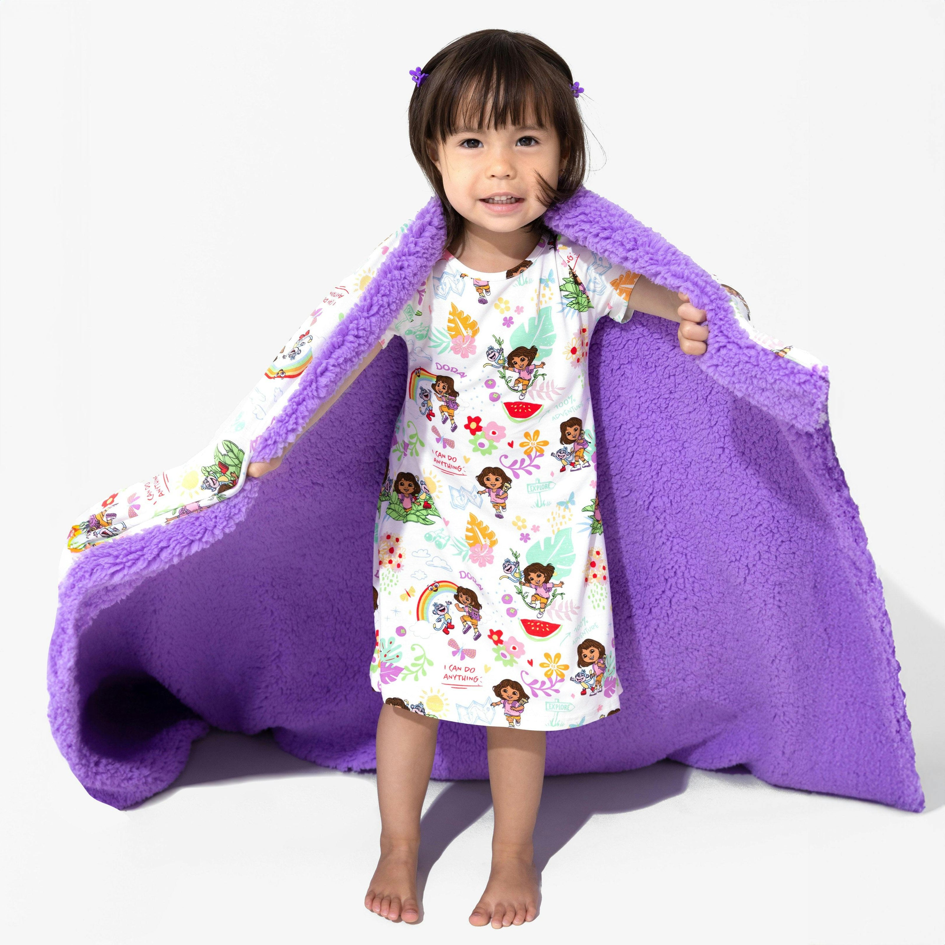 Dora: Tropical Dreams Bamboo Sherpa Blanket