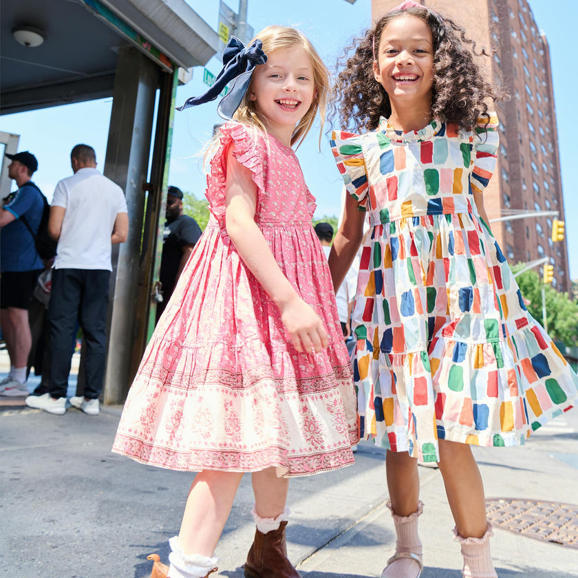 Girls Kit Dress - Small Paisley
