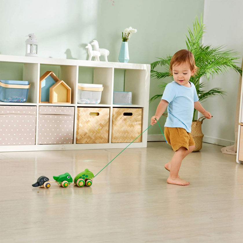 Pull-Along Family Wooden Toddler Toy