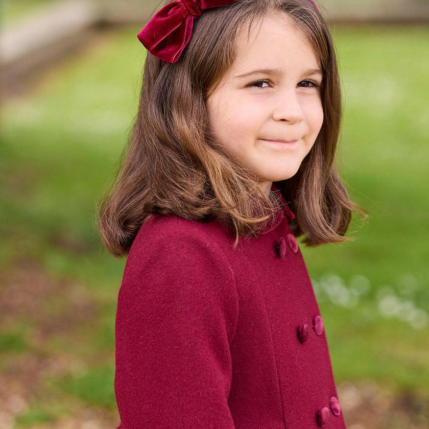 Classic Coat in Burgundy