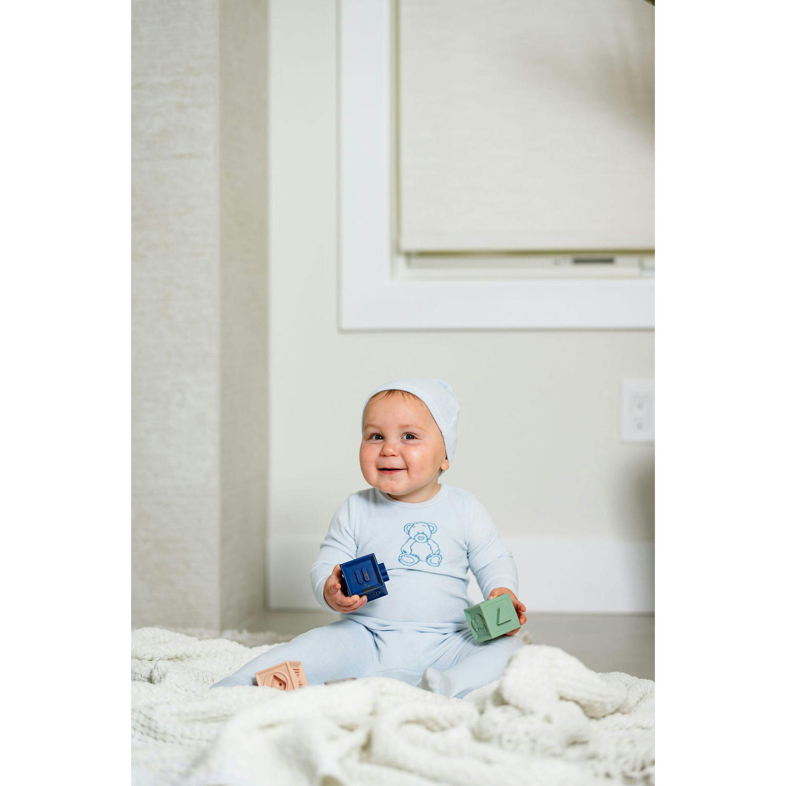 Velour Bear Footie