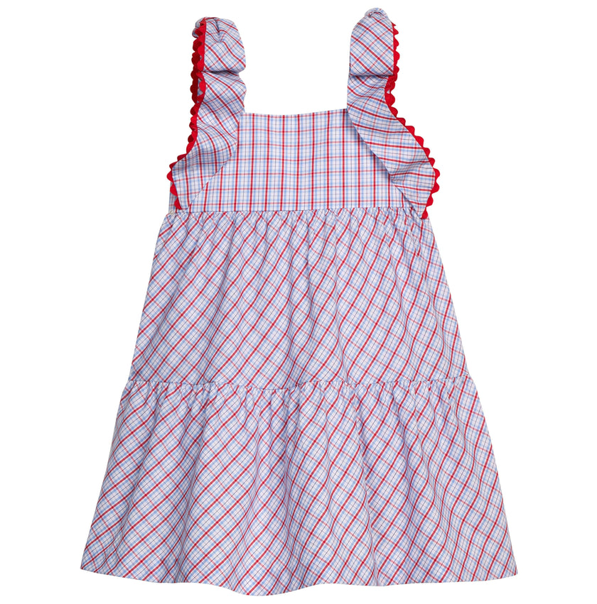 Katherine Dress - Patriotic Plaid