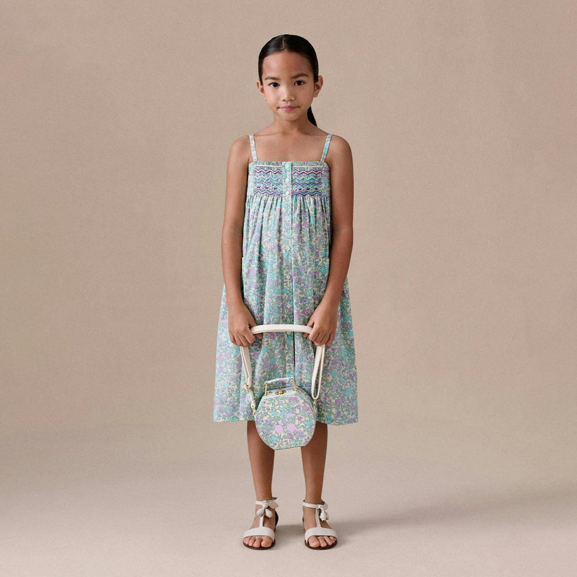 BONPOINT Passion Garden Midi Dress - Parme Clair