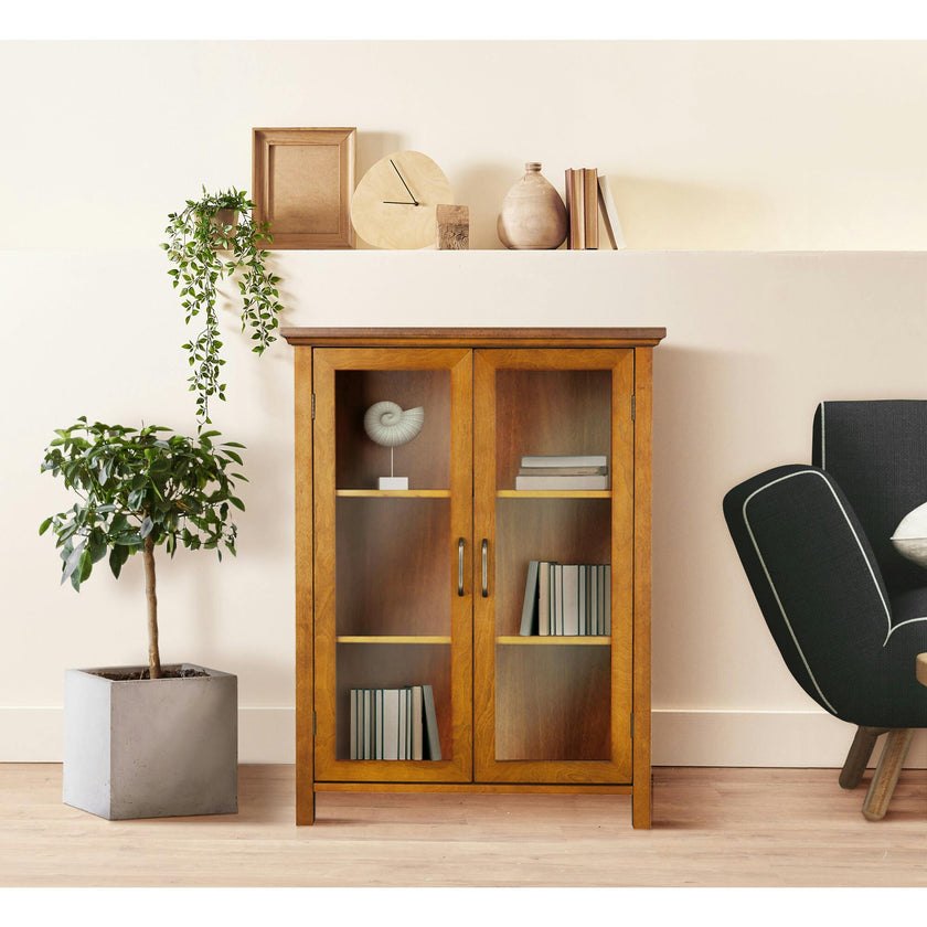 Avery Wooden 2 Door Floor Cabinet with Storage