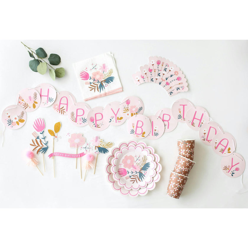 Garden Party Birthday Party Supplies in a Box