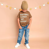 Football Turkey Nap Repeat Thanksgiving Short Sleeve T-Shirt