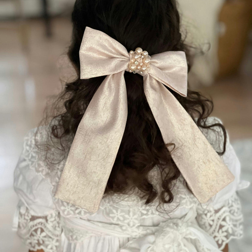 Jackie Jacquard Hair Bow
