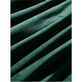 Velour Skater Dress, Green