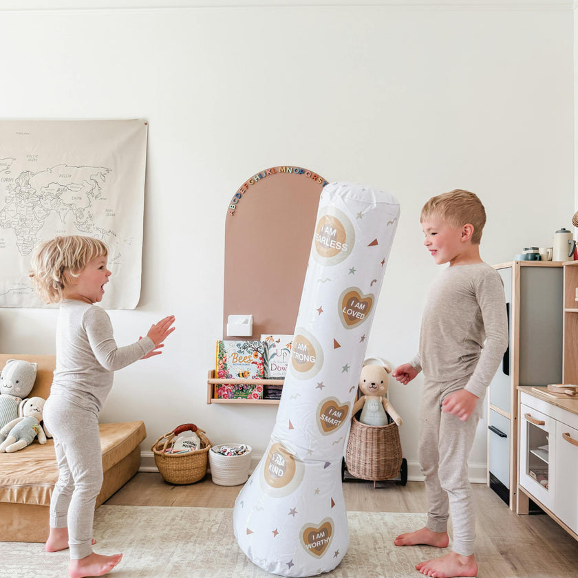 Magic Puncher - Inflatable Punching Bag for Kids with Positive Affirmations