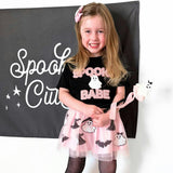 Spooky Babe Patch Halloween Short Sleeve T-Shirt