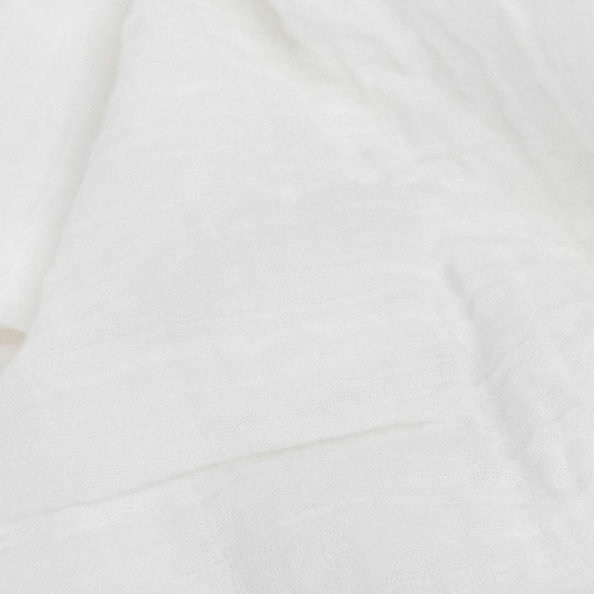 Organic Cotton Muslin Swaddle Blanket - White Sage