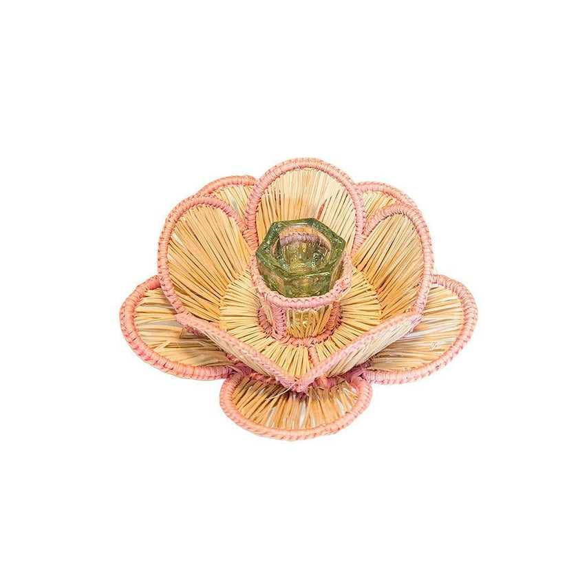 Flora Candle Holder in Pink