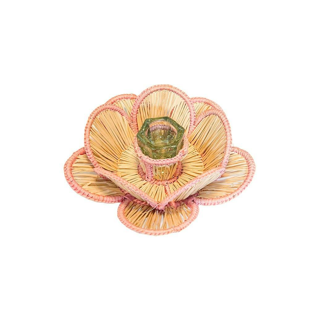 Flora Candle Holder in Pink