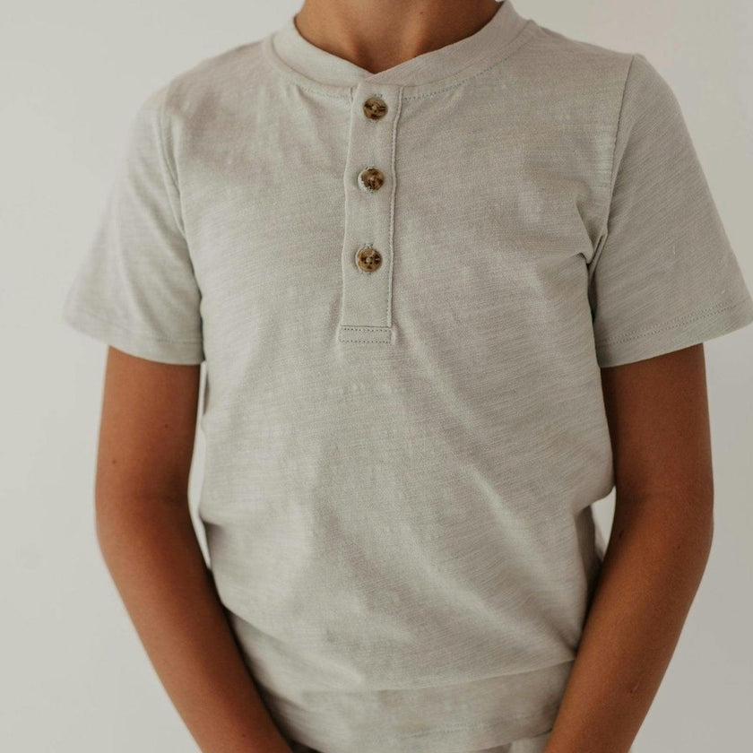 Short Sleeve Henley Shirt