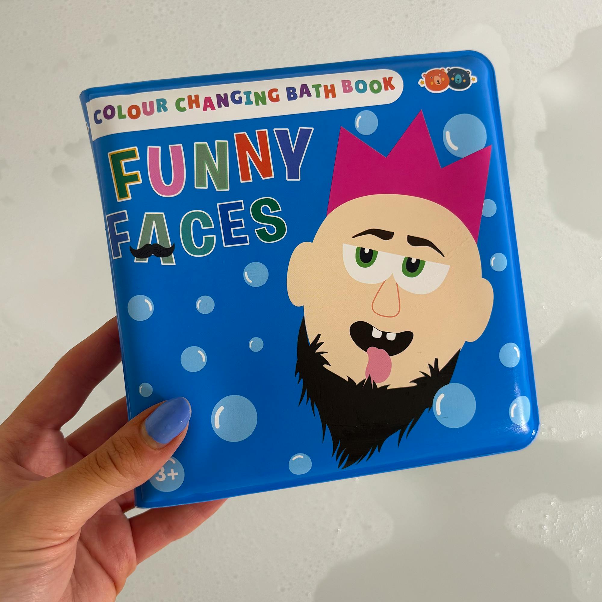 Bath Time: Book & Stickers - Funny Faces