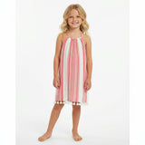 Mini Chantal Girls Dress Red Dobby Stripe, Red Dobby Stripe