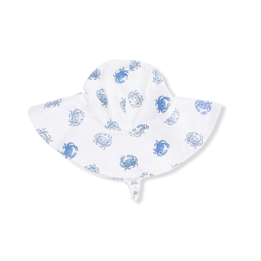 Blue Crabs - Wide Brim Sun Hat