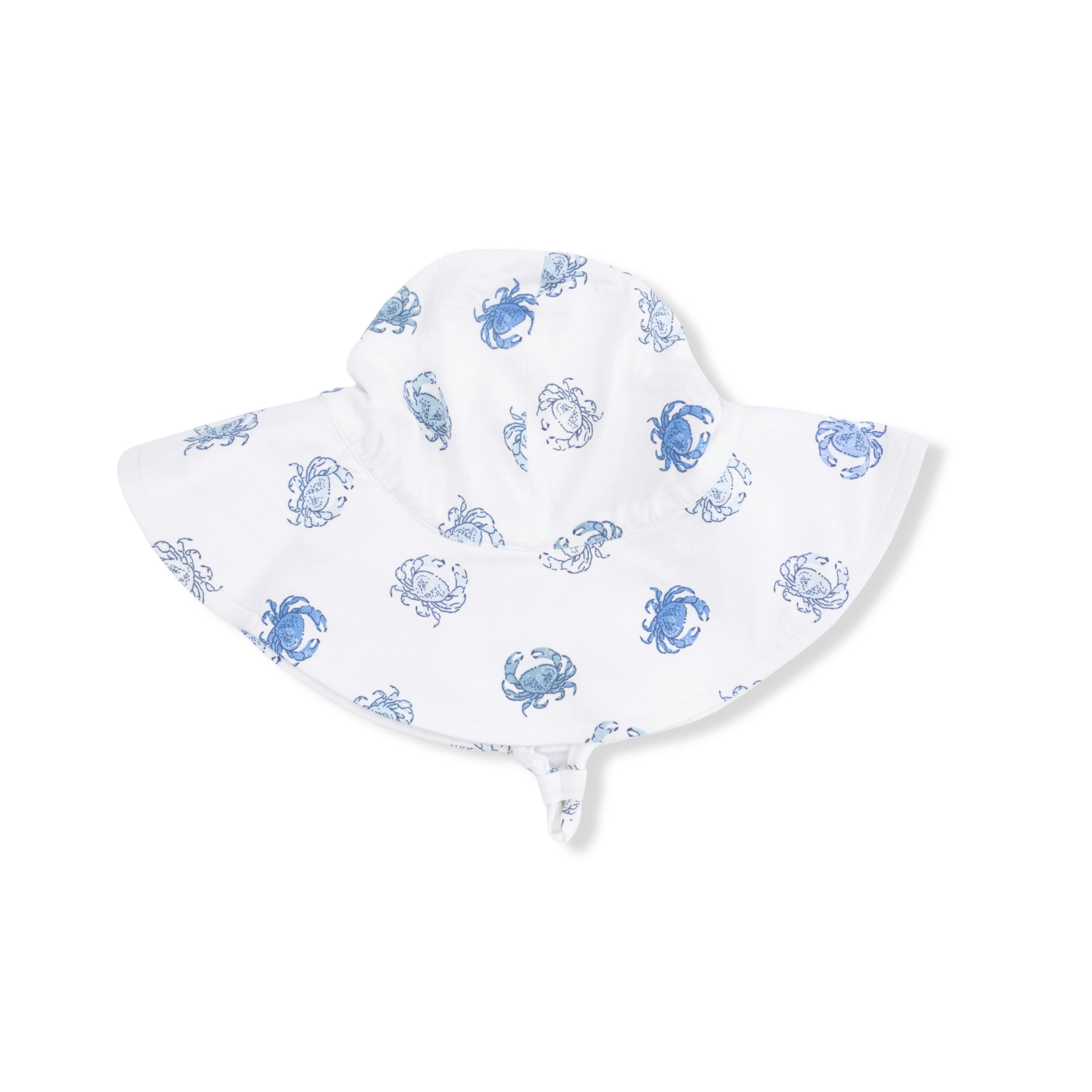 Blue Crabs - Wide Brim Sun Hat