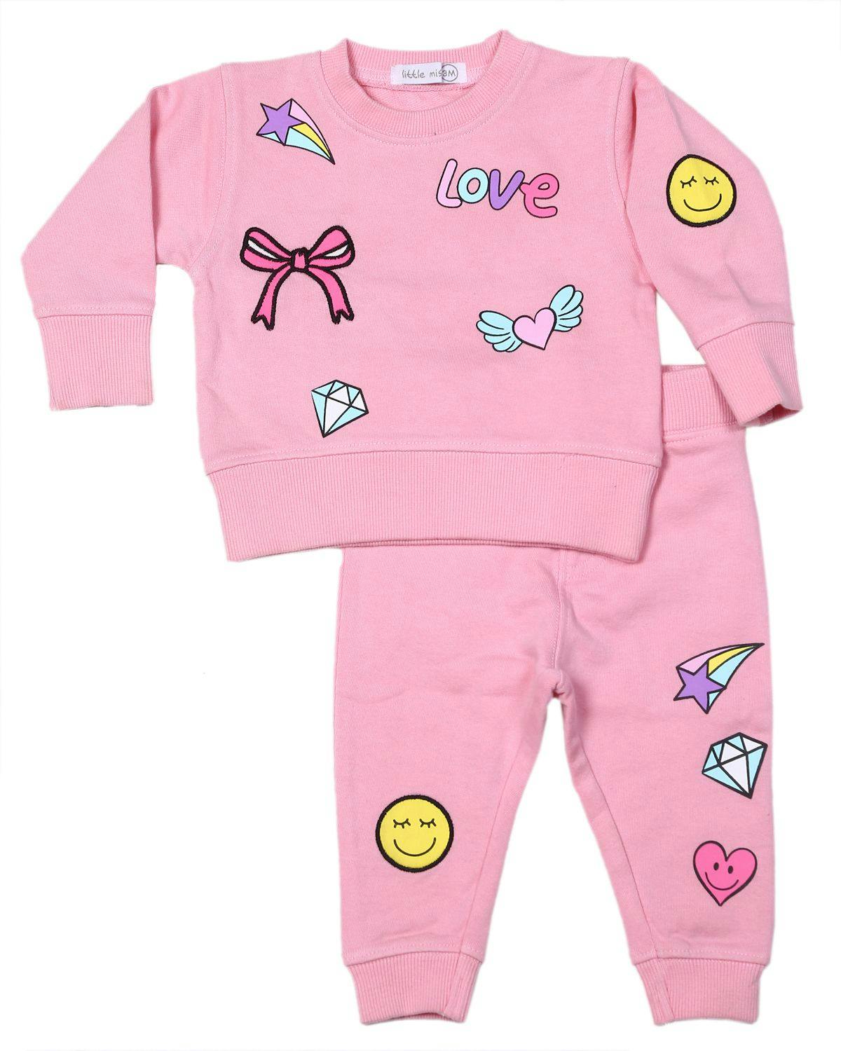 Toddler Doodle Patches Set - Pink