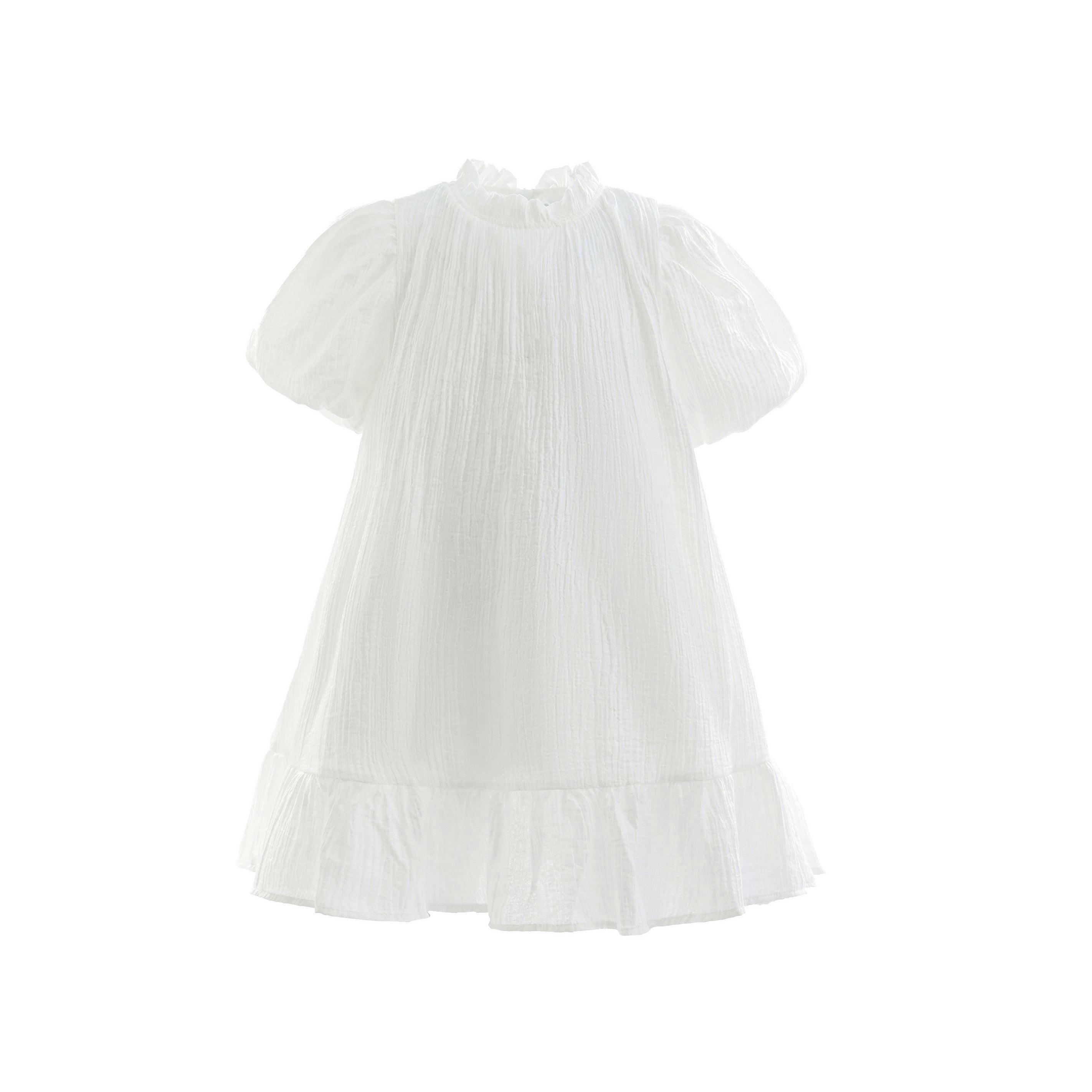 White Boho Halter Dress