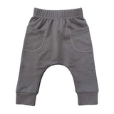 Baby Boy Pocket Pants in Tornado Gray