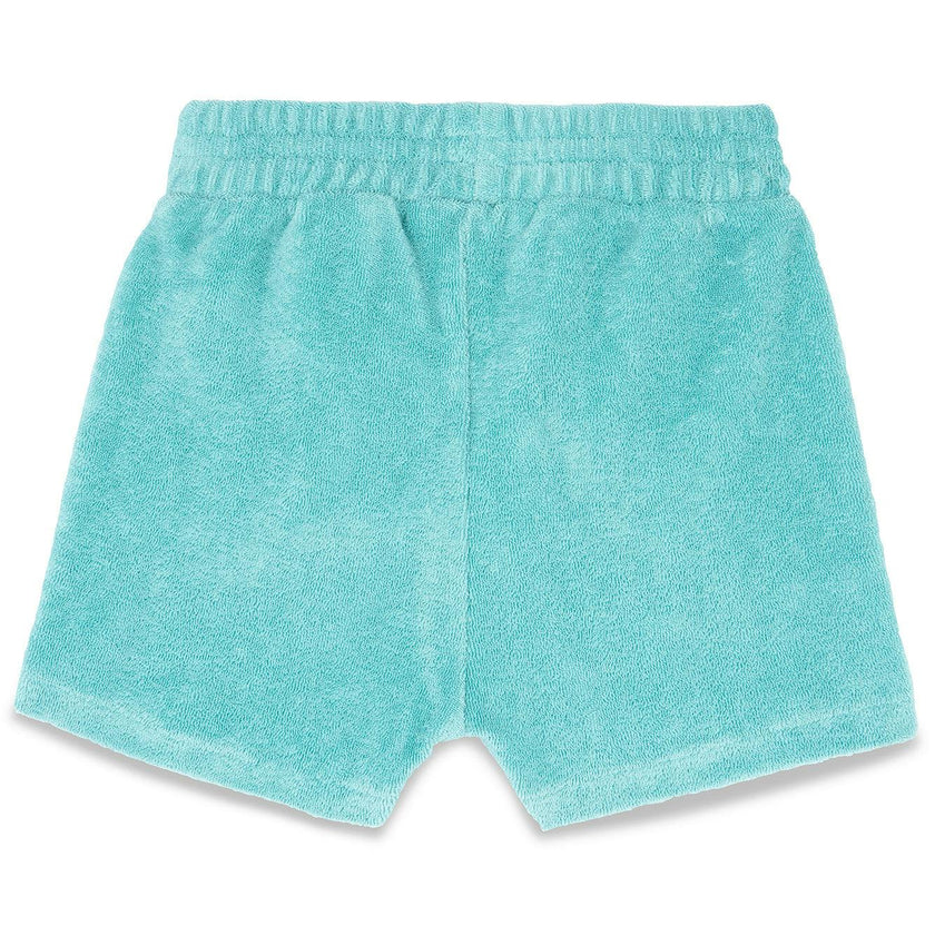 BONTON Blue Fish Terrycloth Baby Shorts