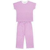 Merrick Girls' Pant Set African Elephants Pink
