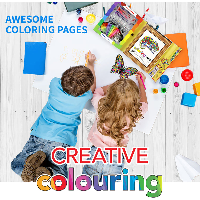 Kits For Kids: Creative Coloring - 50 Coloring Pages