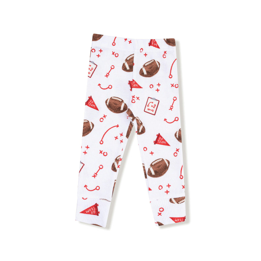 Touchdown Time - Red - Long Sleeve Loungewear Set