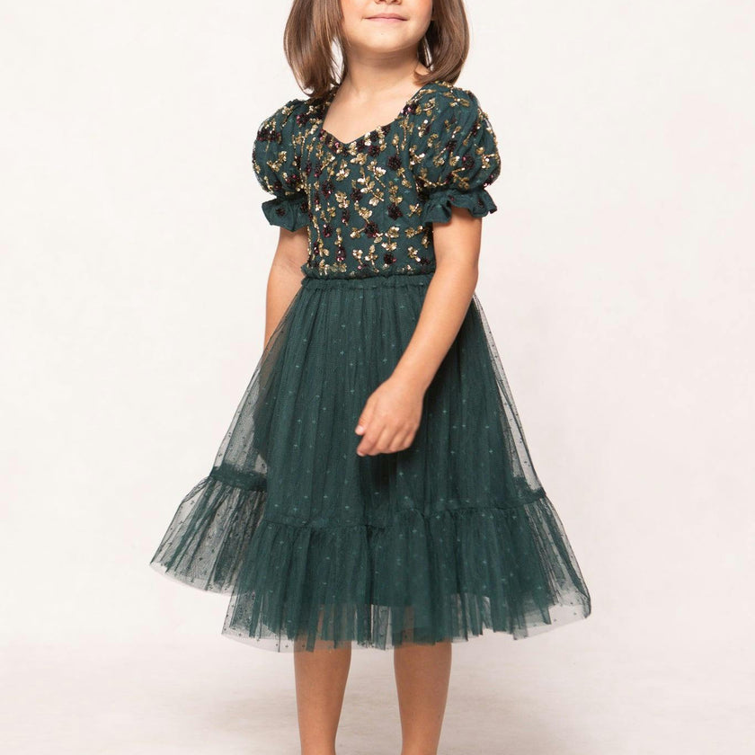 Mini Adara Dress in Green