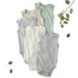 SAM 5-Pack Sleeveless Bodysuits