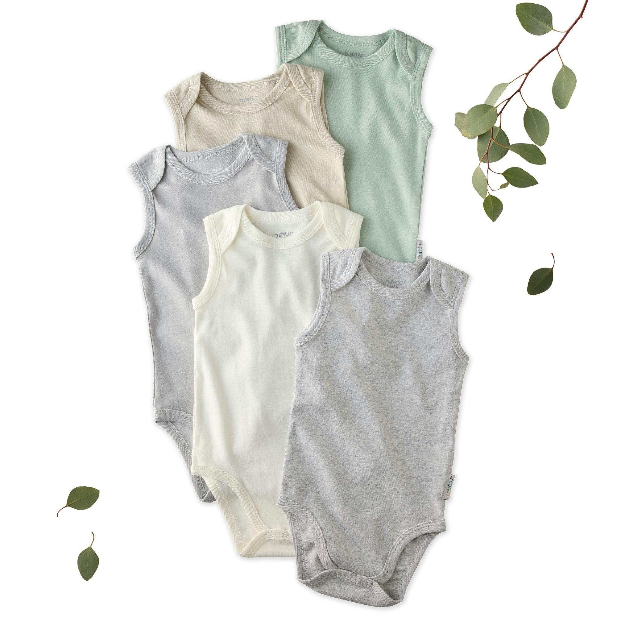 SAM 5-Pack Sleeveless Bodysuits