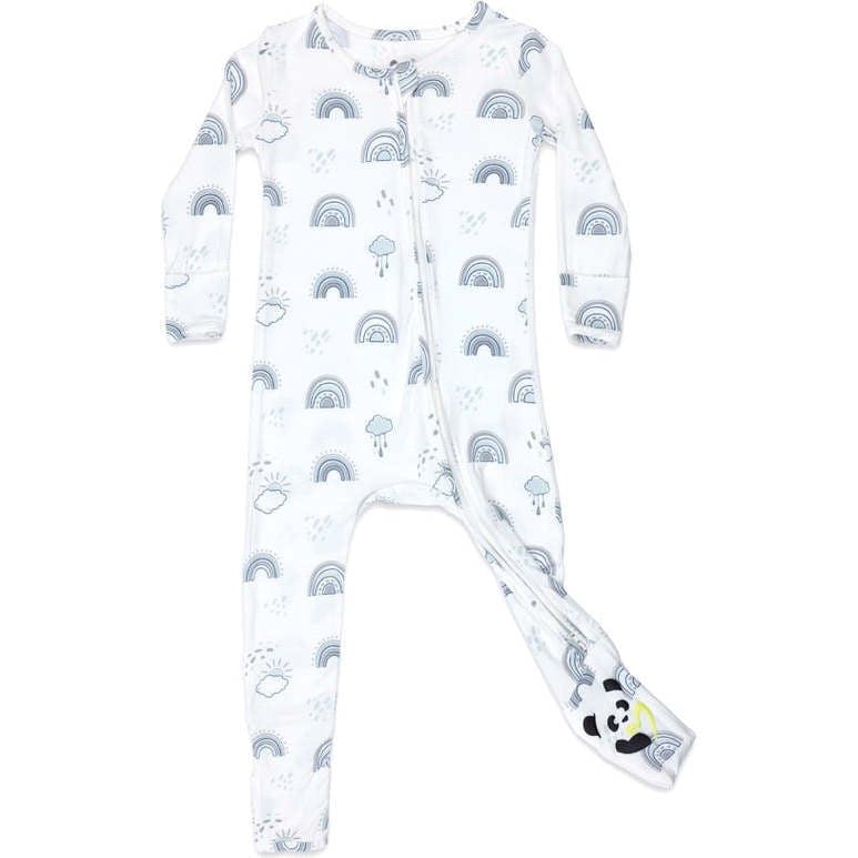 Grey Rainbows Bamboo Convertible Footie