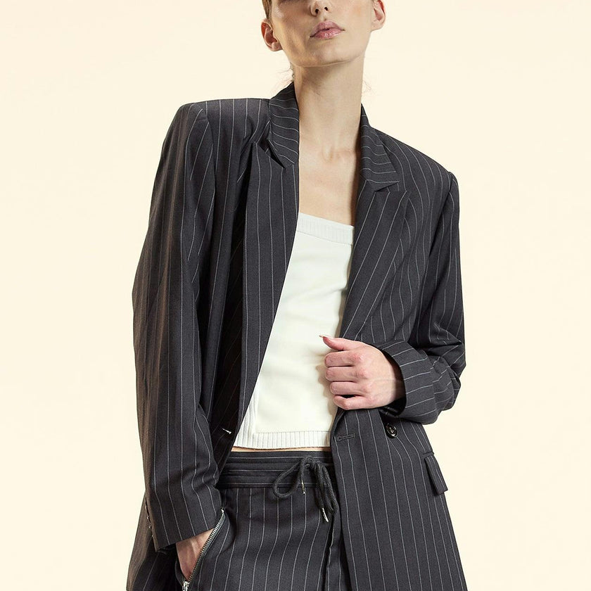 Pinstripe Blazer