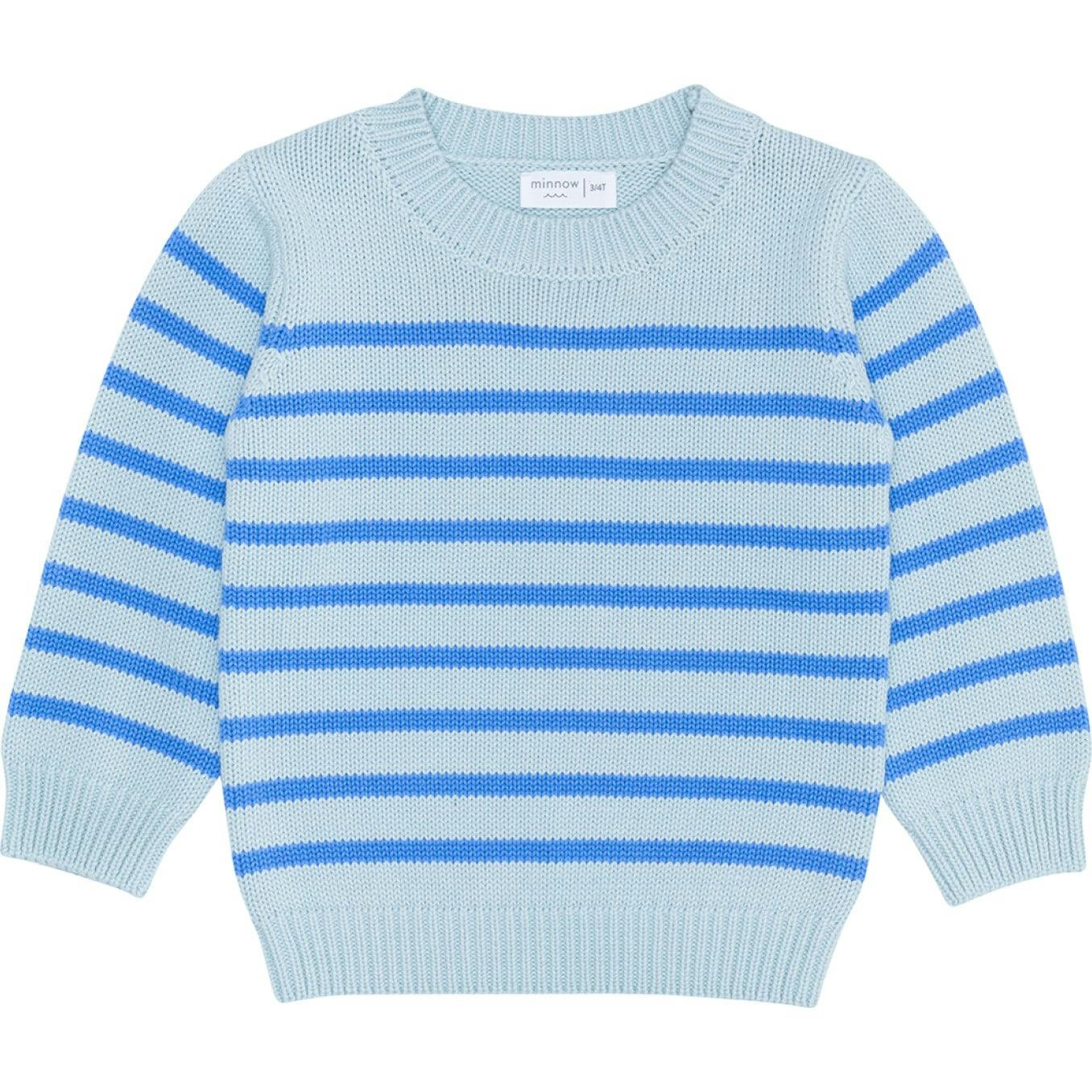 Unisex Blue Stripe Knit Sweater