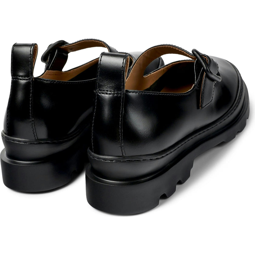 Women's Brutus Urban Style Mary Jane Flat Shoes, Black