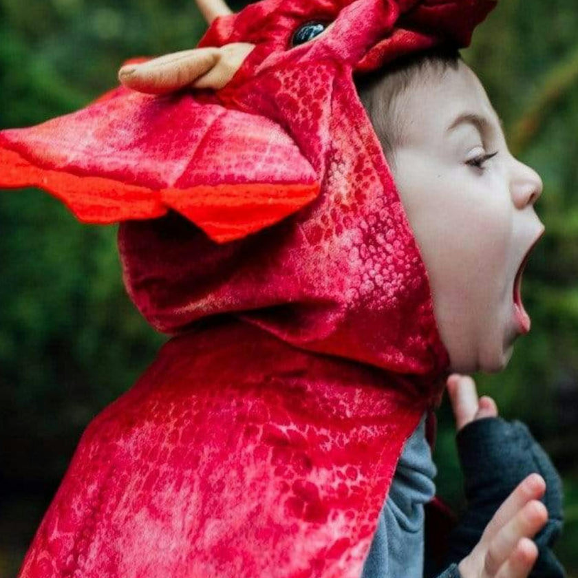 Triceratops Hooded Cape Size 4-5