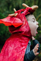 Triceratops Hooded Cape Size 4-5