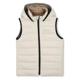 Beige Reversible Puffer Jacket