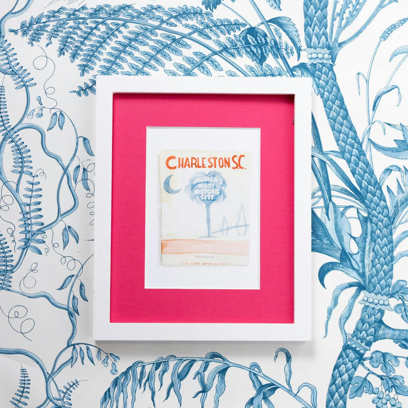 Charleston Matchbook Art Print