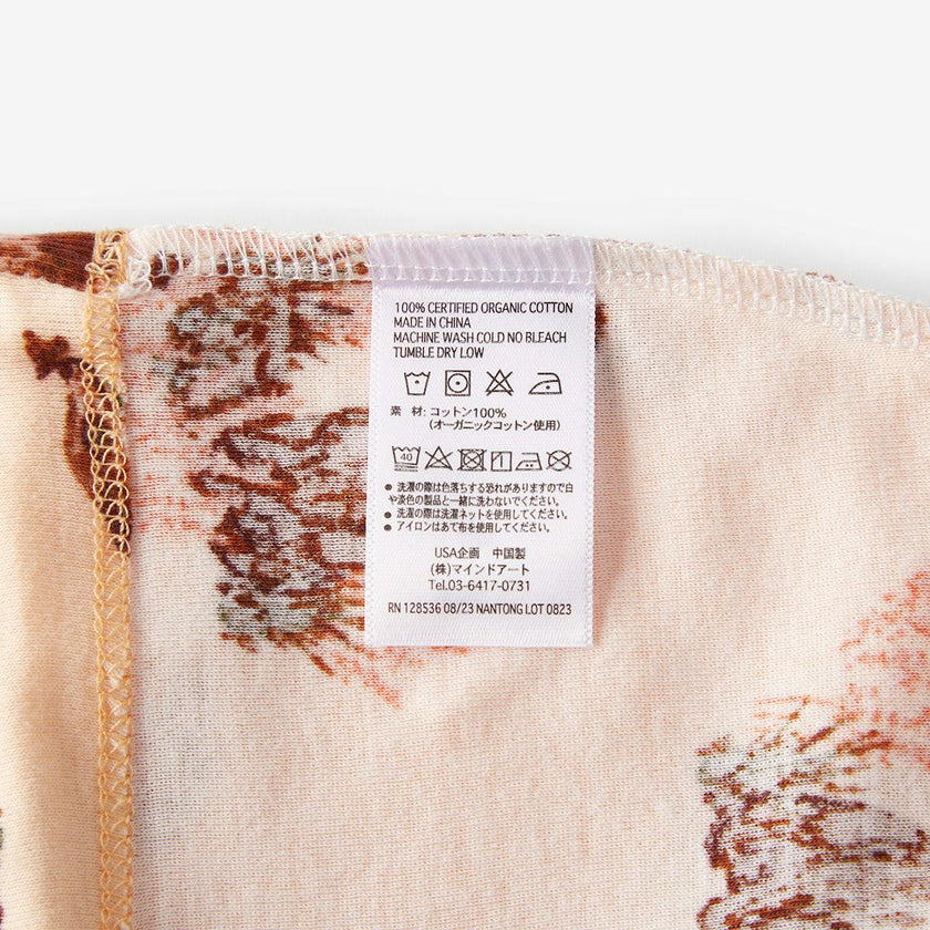 Floral Organic Cotton Newborn Gown & Hat Set