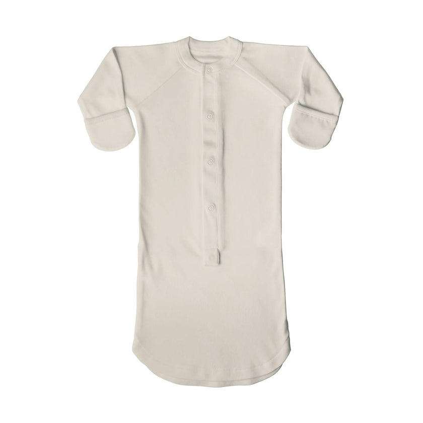 24 HOUR CONVERTIBLE GOWN | BIRCH — Bamboo Organic Cotton Blend, Preemie–6M
