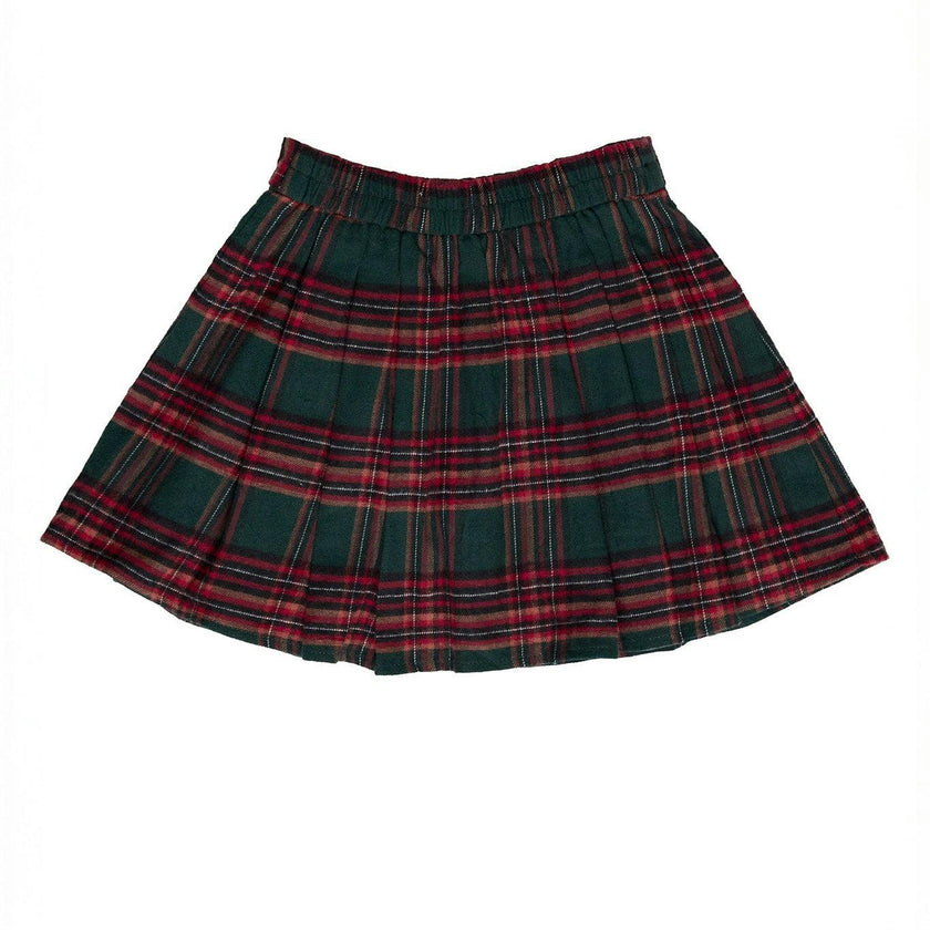 Mini Addison Skort in Evergreen Plaid