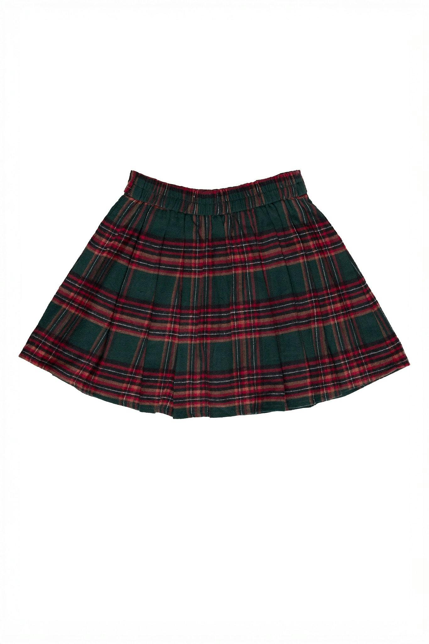 Mini Addison Skort in Evergreen Plaid