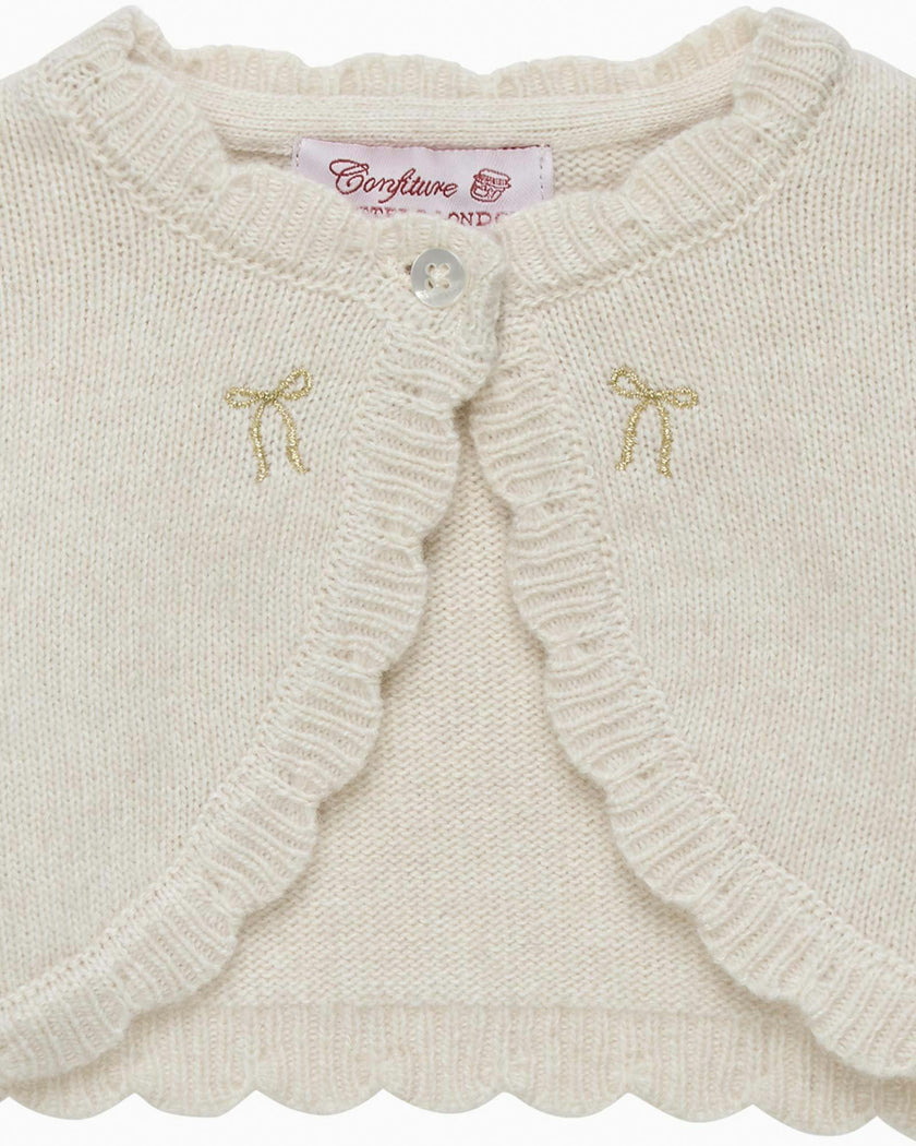 Baby Maria Embroidered Bolero Cardigan