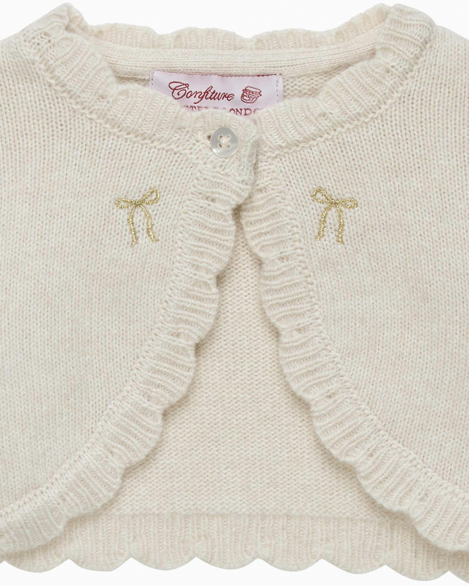 Baby Maria Embroidered Bolero Cardigan