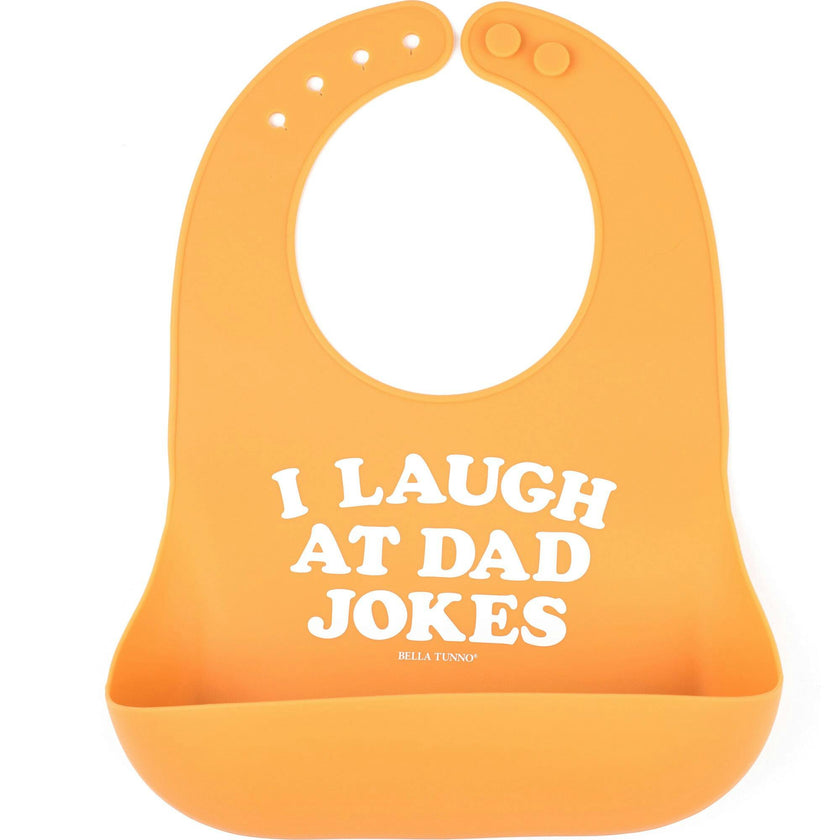 I Laugh at Dad Jokes Wonder Bib