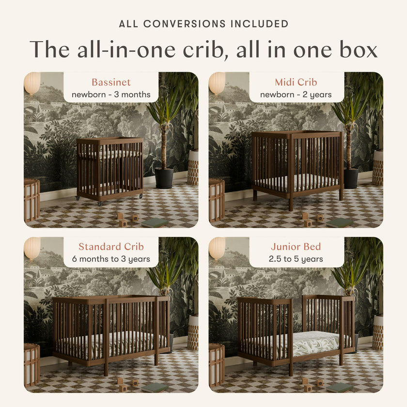 Babyletto Pogo 8-in-1 Convertible Crib with All-Stages® Conversion Kits