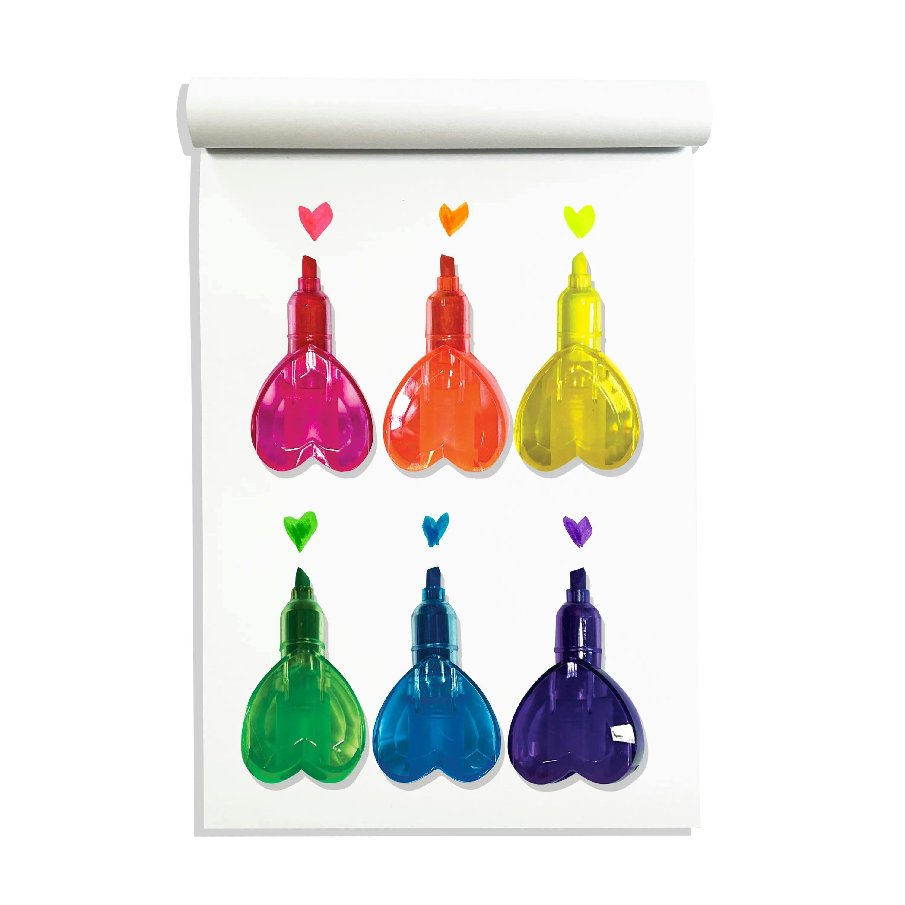Heart Stacks Stacking Highlighters - 6 Color