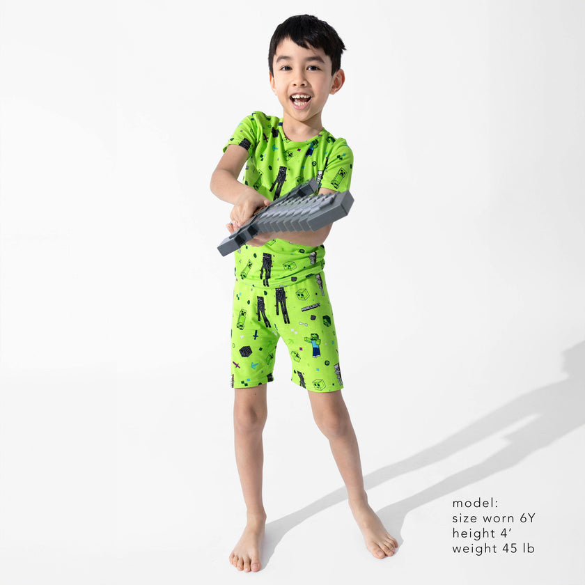 Minecraft: Mob Squad Bamboo Kids Pajama Short Set